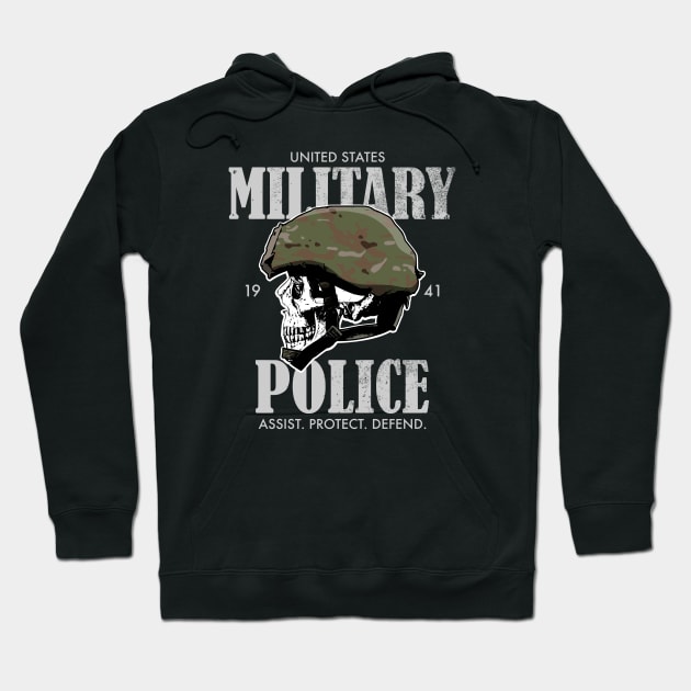 US Military Police (distressed) Hoodie by TCP